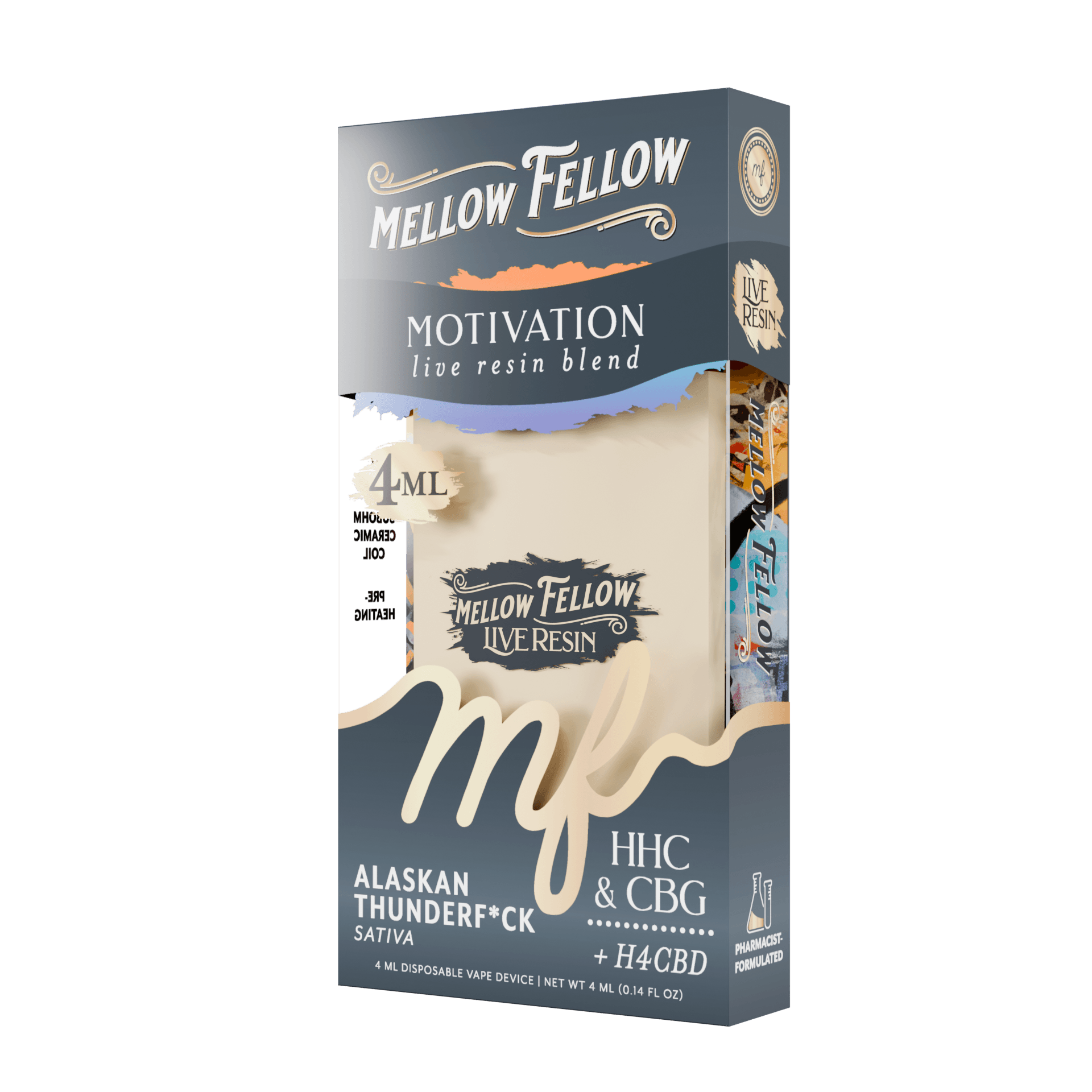 Mellow Fellow Live Resin Blend - Motivation - 4ML - Sativa - Image 3