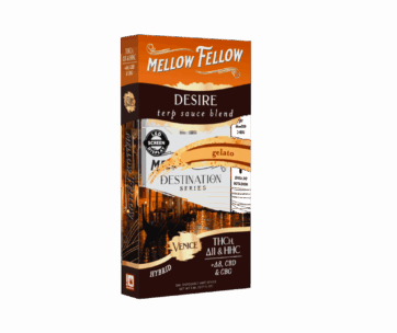 Indulge in balanced pleasure with Mellow Fellow Gelato Terp Sauce Blend 5ML Hybrid Disposable from LiftoffSmoke.