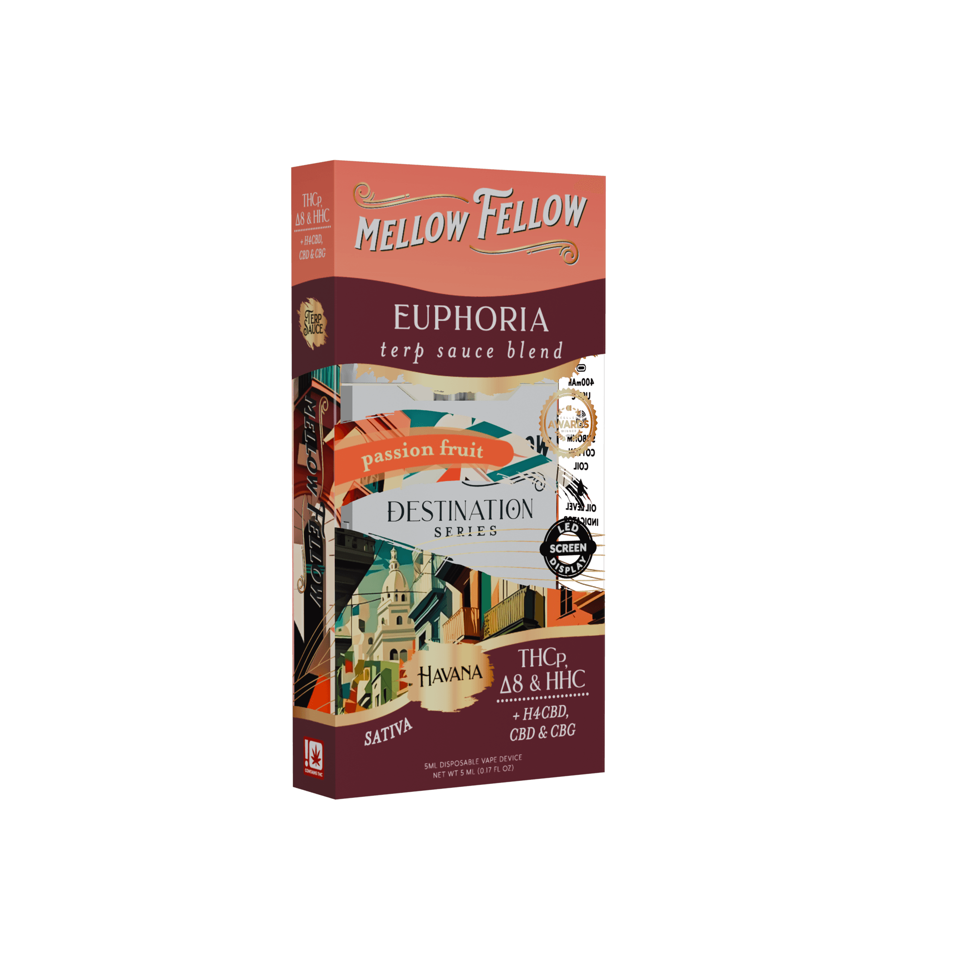 Elevate your mood with Passion Fruit Mellow Fellow Terp Sauce Blend Euphoria 5ML Sativa from LiftoffSmoke.