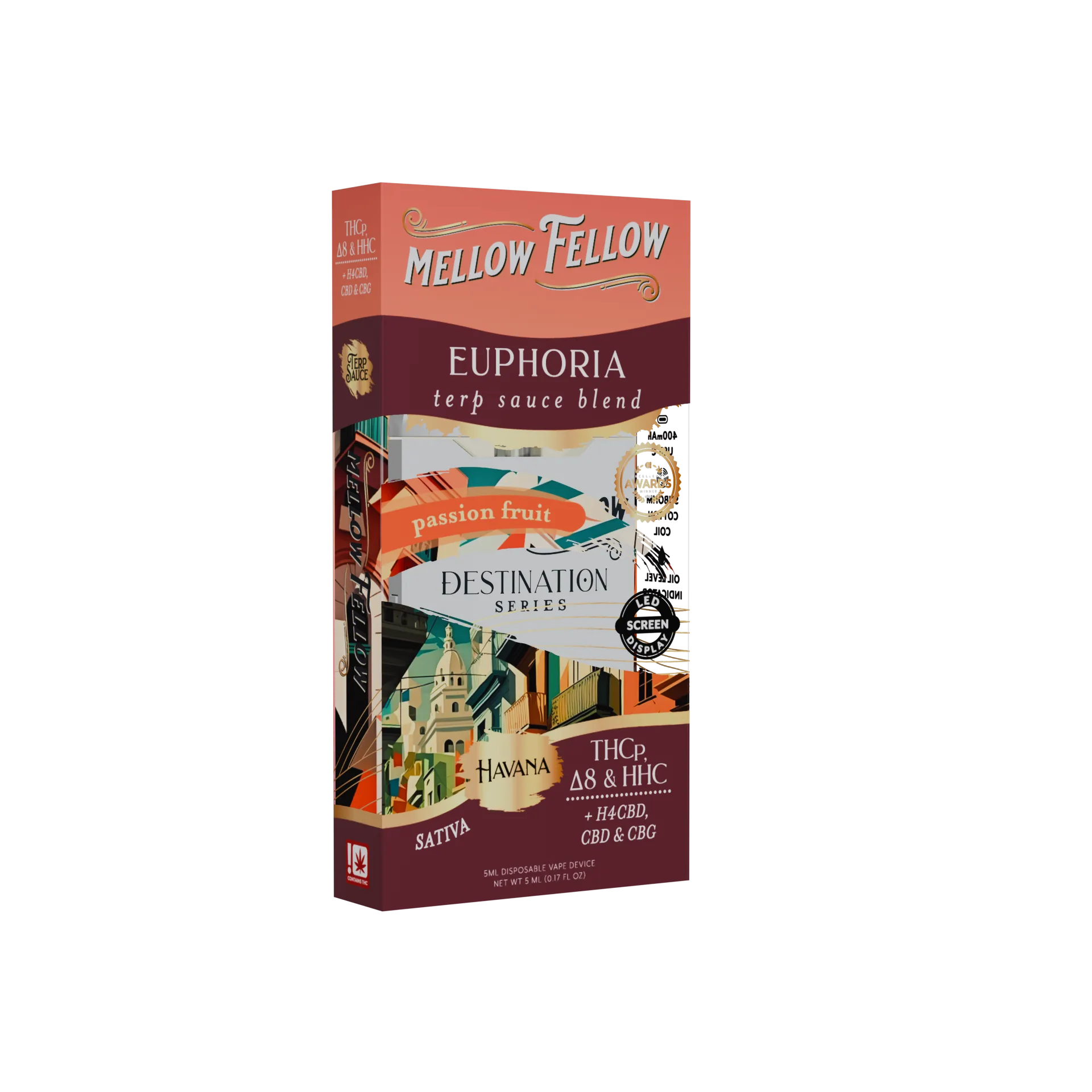 Passion Fruit Mellow Fellow Terp Sauce Blend Euphoria 5ML Sativa Disposable | LiftoffSmoke