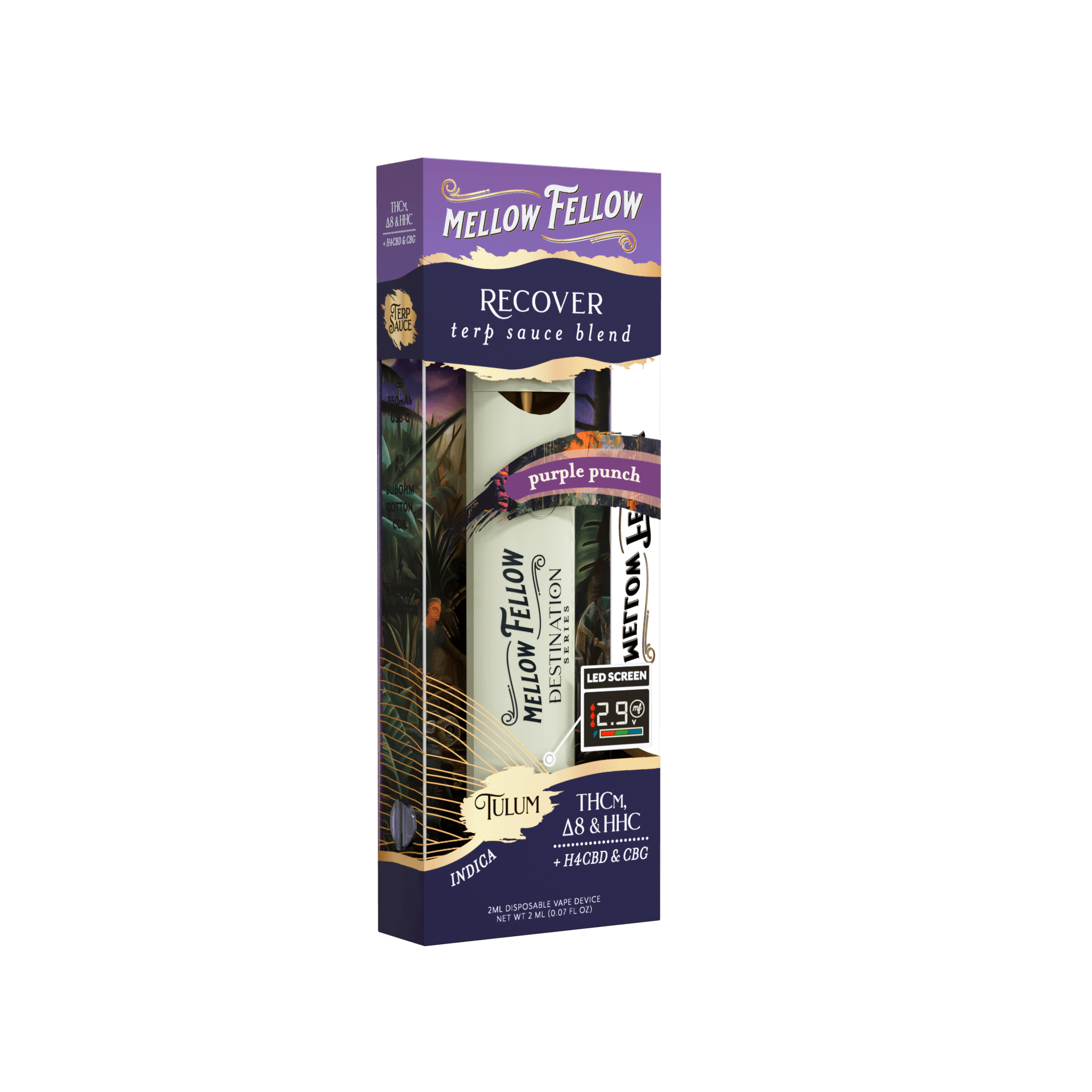 Mellow Fellow Purple Punch Tulum TERP Sauce Blend 2ML Disposable | LiftoffSmoke