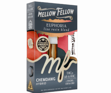Balanced Chemdawg Hybrid in a 1G Euphoria cart – Mellow Fellow x LiftoffSmoke