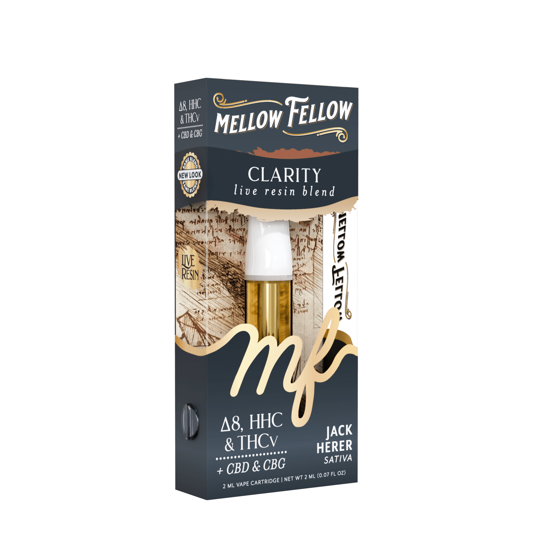 Jack Herer Sativa Clarity Blend – energizing live resin cart by Mellow Fellow | LiftoffSmoke