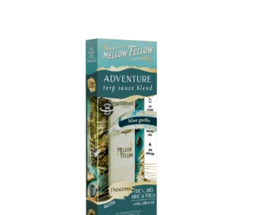 Stay sharp with Mellow Fellow Blue Garlic Sativa 1G Fidget Disposable from LiftoffSmoke.