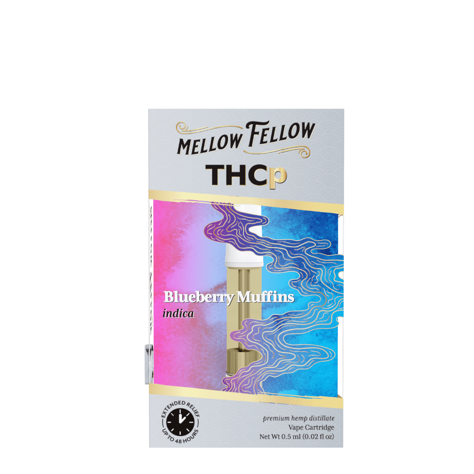 Blueberry Muffins ( Indica ) - Mellow Fellow THCp .5G Cartridge - Image 2