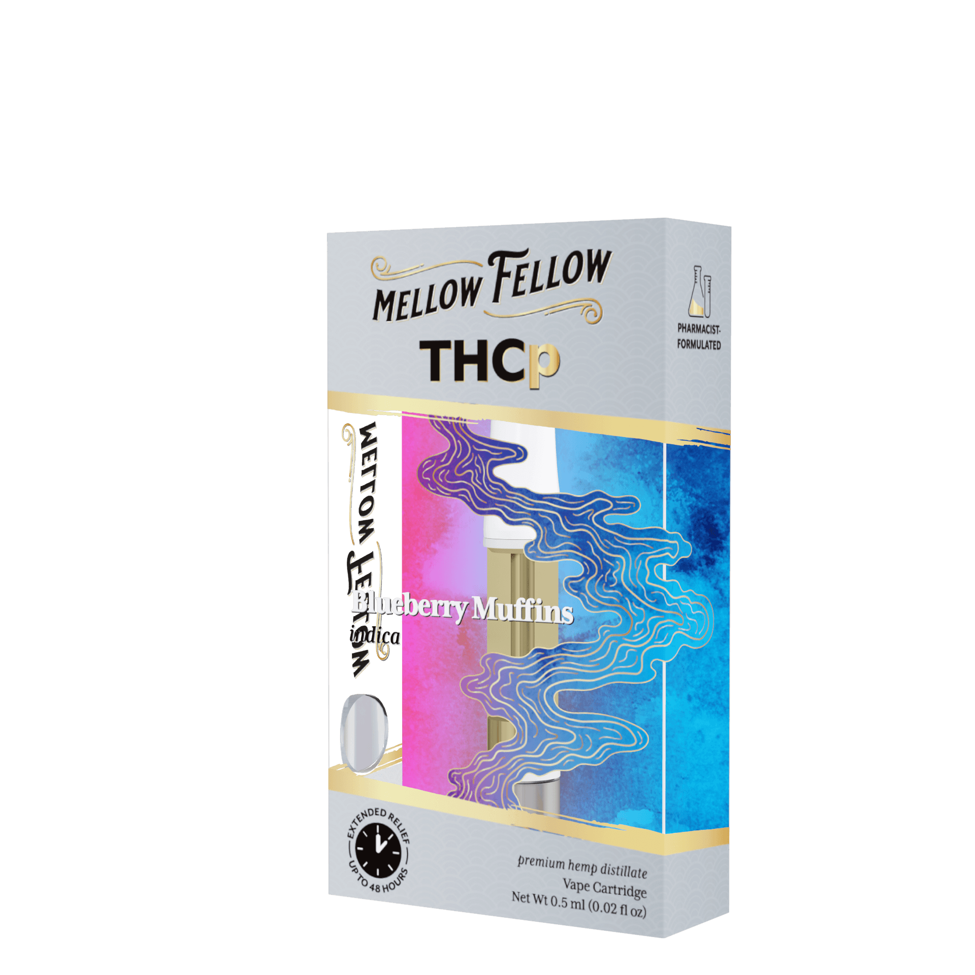 Blueberry Muffins ( Indica ) - Mellow Fellow THCp .5G Cartridge - Image 3