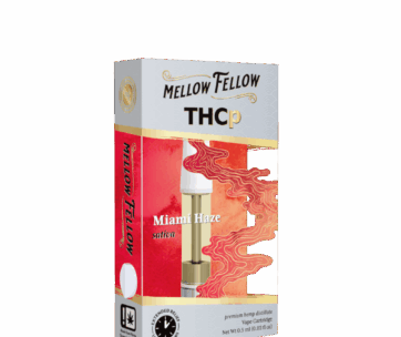 Tropical flavor and energizing Sativa effects — Miami Haze THCP .5G Cartridge by Mellow Fellow at LiftoffSmoke.