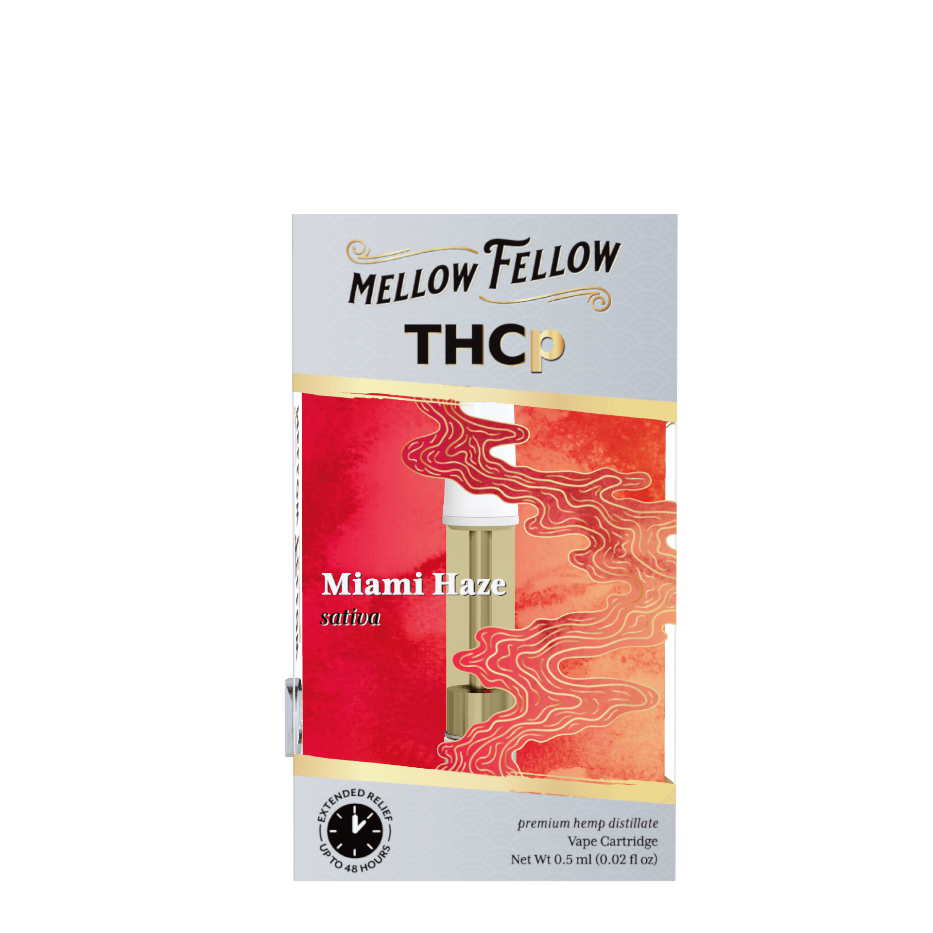 Miami Haze ( Sativa ) - Mellow Fellow THCp .5G Cartridge - Image 2