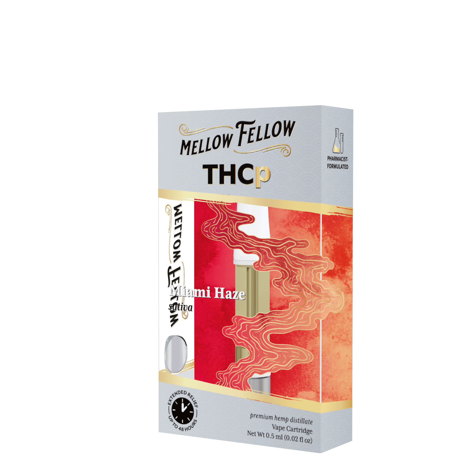 Miami Haze ( Sativa ) - Mellow Fellow THCp .5G Cartridge - Image 3