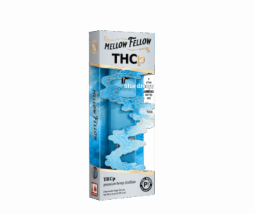 Smooth berry flavor and energizing Sativa effects — Blue Dream THCP .5G Disposable by Mellow Fellow at LiftoffSmoke.