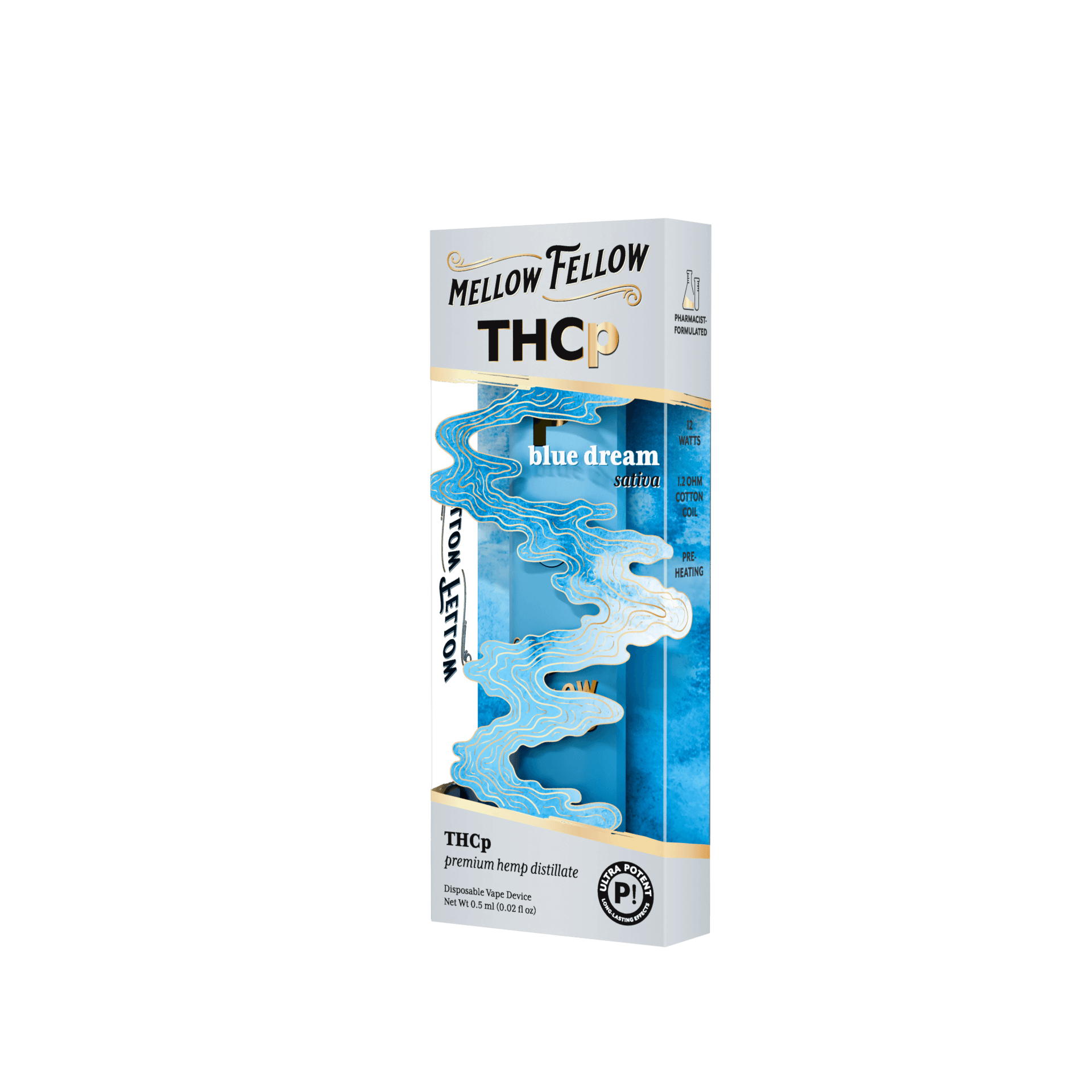 Blue Dream ( Sativa ) - Mellow Fellow THCp .5G Disposable - Image 3