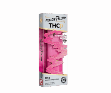 Sweet strawberry flavor meets energizing Sativa vibes — Strawberry Cough THCP .5G Disposable by Mellow Fellow at LiftoffSmoke.