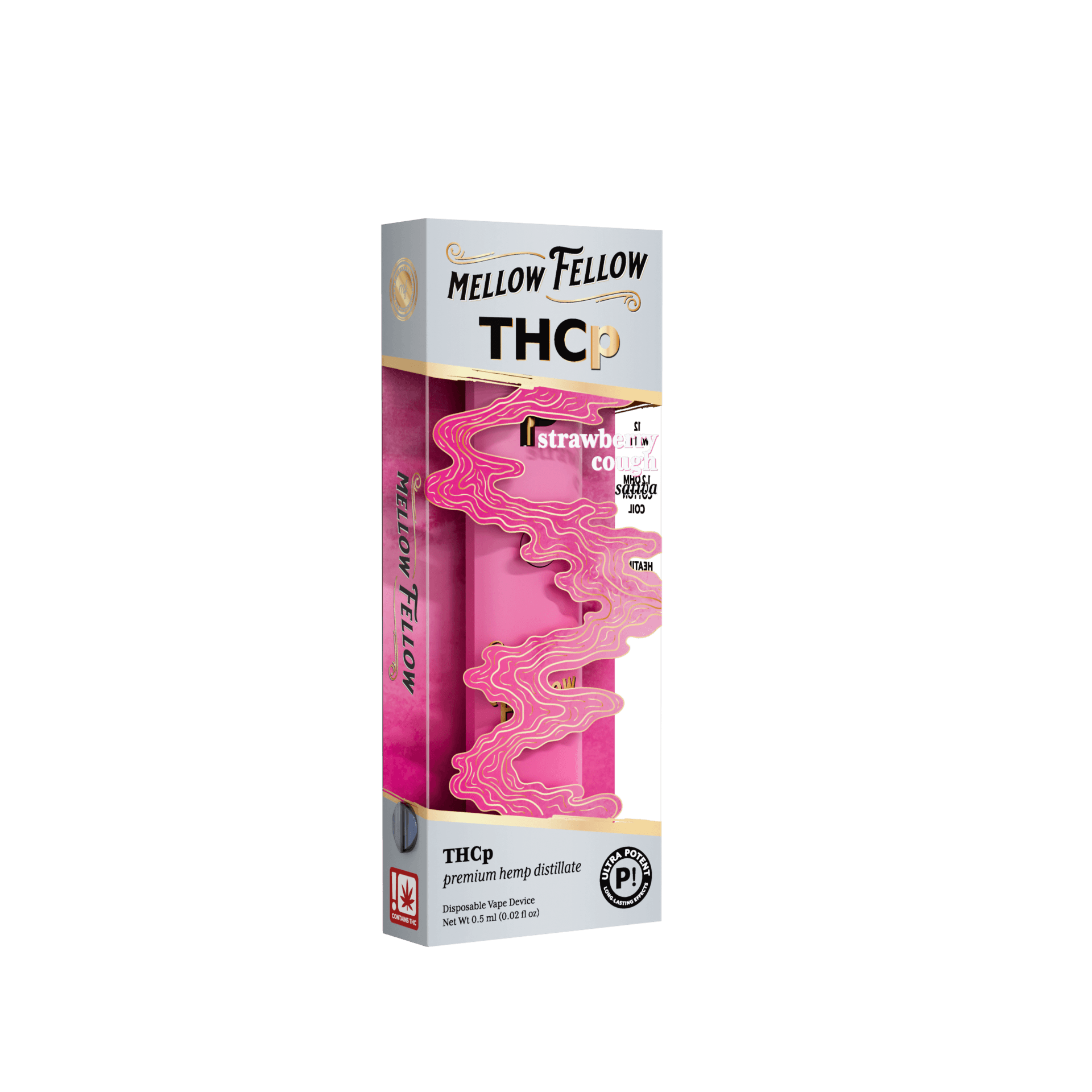 Mellow Fellow Strawberry Cough Sativa THCP .5G Disposable | LiftoffSmoke