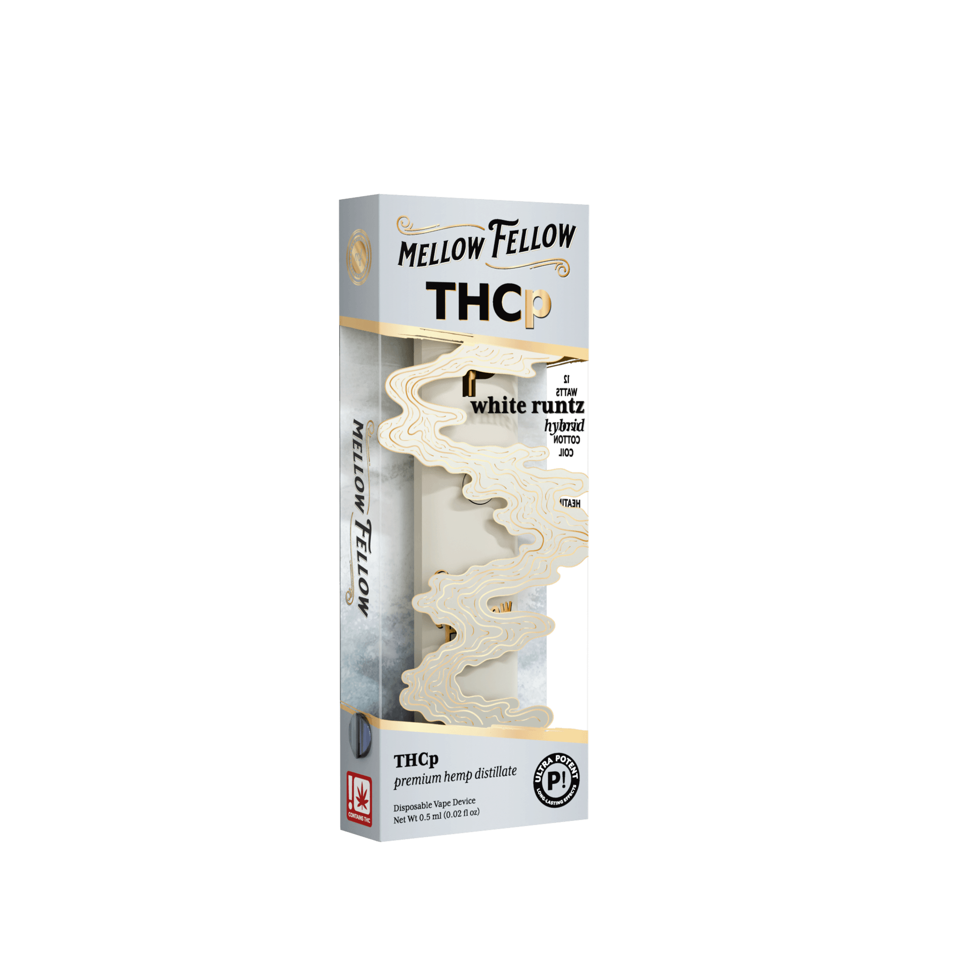 Mellow Fellow White Runtz Hybrid THCP .5G Disposable | LiftoffSmoke