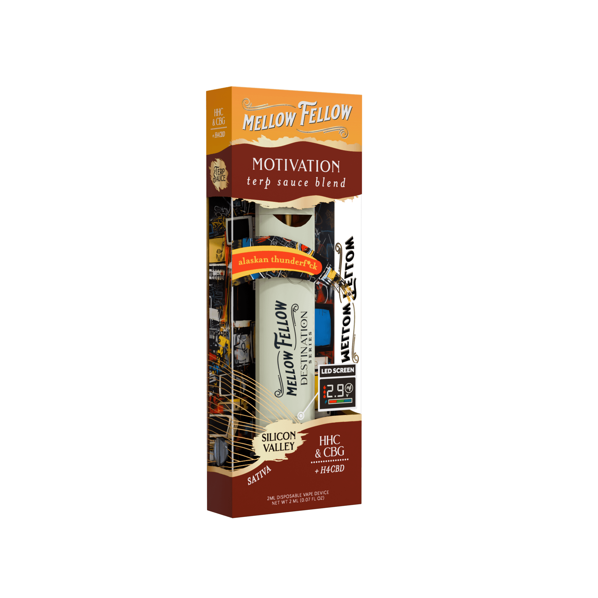 Mellow Fellow Alaskan Thunderfuck Sativa 2ML TERP Sauce Disposable – LiftoffSmoke