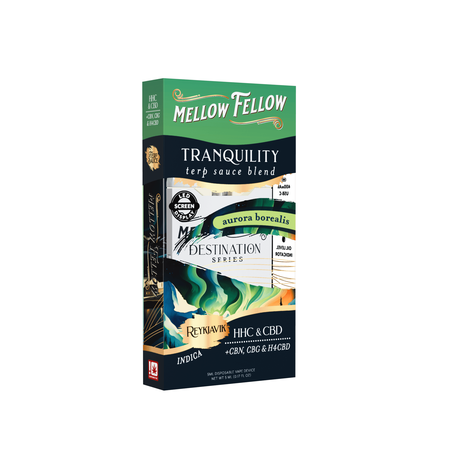 Unwind with Aurora Borealis Tranquility Blend – rich terp sauce, indica calm – Mellow Fellow x LiftoffSmoke