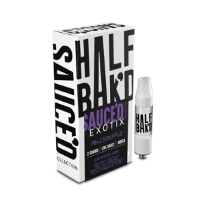 Half BaK’d PB + J Soufflé Indica Sauced Exotix 2G 510 Cart | LiftoffSmoke