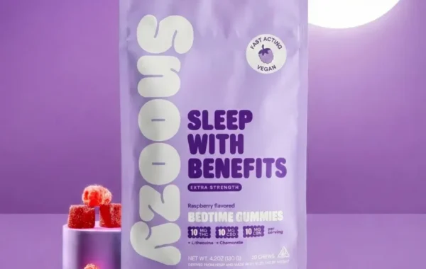 Sleep like you mean it. SNOOZY Bedtime Extra Strength Gummies — Raspberry, 10mg THC + 10mg CBD + 10mg CBN. Rest better at LiftoffSmoke.