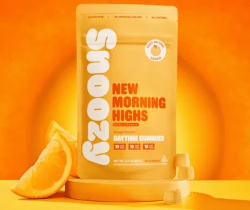 Own your day. SNOOZY Daytime Gummies — Orange, 10mg THC + 10mg CBD + 10mg CBG. Balanced wellness at LiftoffSmoke.