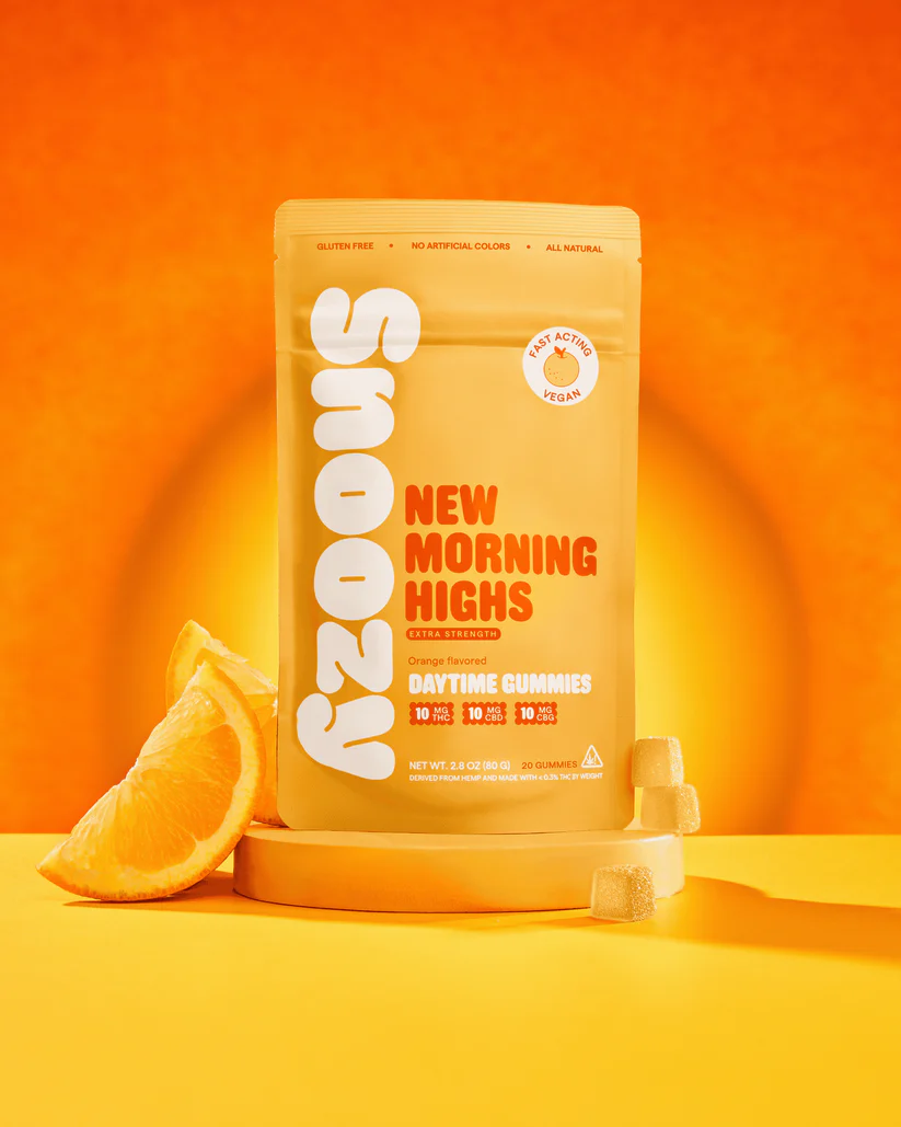 SNOOZY Daytime Gummies Orange 10mg THC 10mg CBD 10mg CBG Hemp Wellness Gummy | LiftoffSmoke