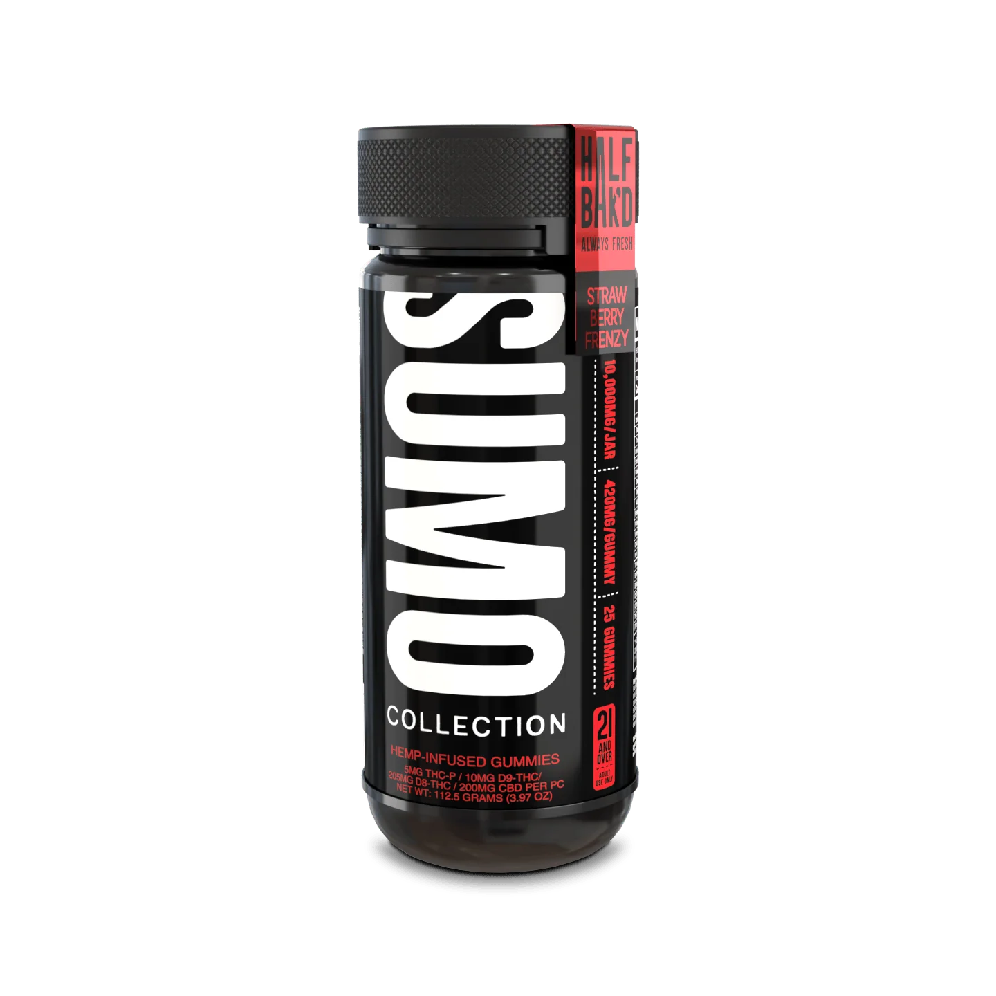 Half Bak’d Strawberry Frenzy SUMO Gummies 10,000MG | LiftoffSmoke