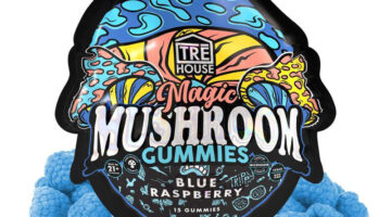 Tre House Magic Gummies Blue Raspberry 15ct cannabinoid blend | LiftoffSmoke