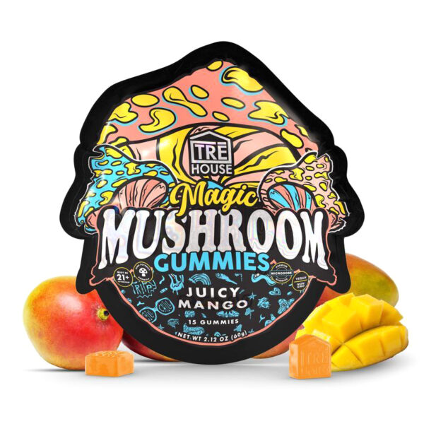 Tre House Magic Gummies Juicy Mango 15ct cannabinoid blend | LiftoffSmoke