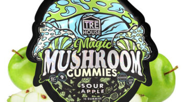 Tre House Magic Gummies Sour Apple 15ct – tangy mushroom gummies for focus, balance, and wellness