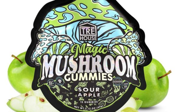 Tre House Magic Gummies Sour Apple 15ct | LiftoffSmoke Tre House Magic Gummies – Sour Apple flavor in a 15-count pack for a delicious wellness boost.