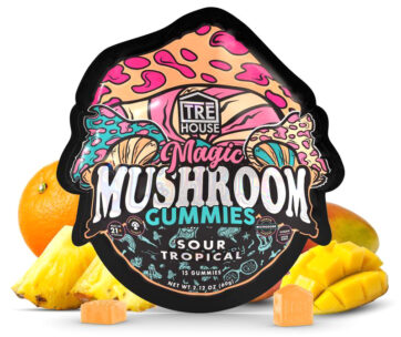 Tre House Magic Gummies – Sour Tropical blend in a 15-count pack for flavor and wellness.