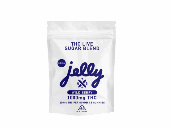 JELLY THCA Wild Berry 1000mg Indica gummies 5ct | LiftoffSmoke