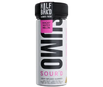Experience tangy, potent watermelon flavor with Half Bak’d Wacky Watermelon 10,000MG SUMO Gummies from LiftoffSmoke.