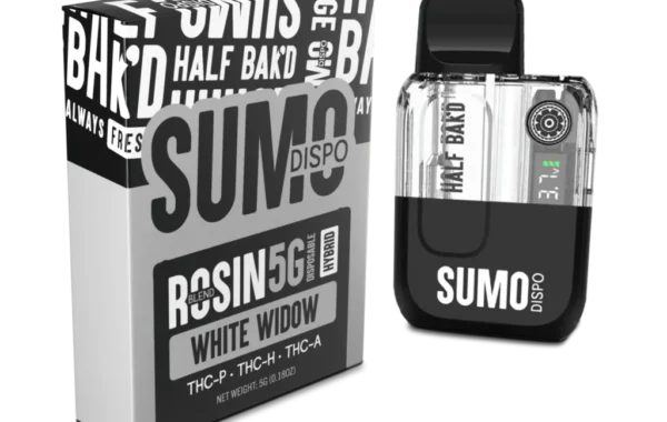 Half Bak’d White Widow Hybrid SUMO Rosin Blend 5G Disposable | LiftoffSmoke Experience the legendary balance of Half Bak’d White Widow Hybrid SUMO Rosin Blend 5G Disposable from LiftoffSmoke.