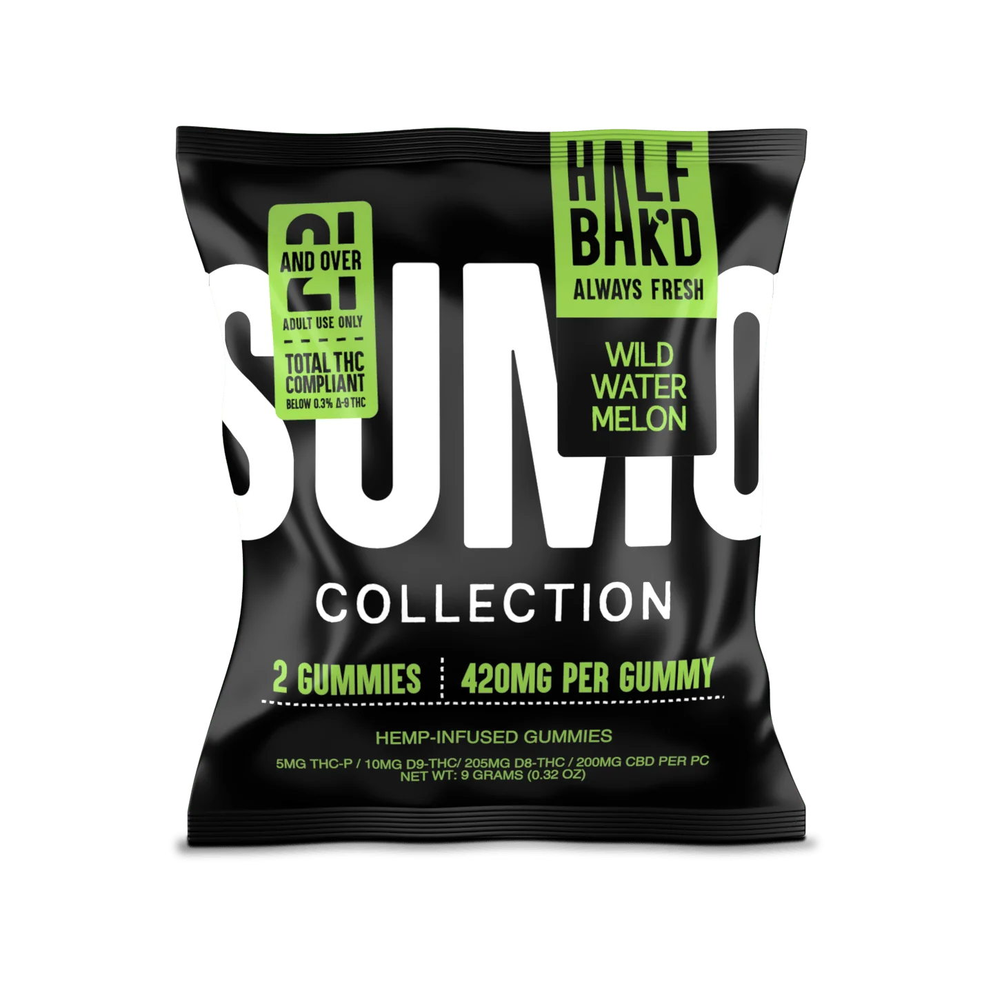 Wild Watermelon - Half Bak'd SUMO Gummies 10,000mg - Image 2