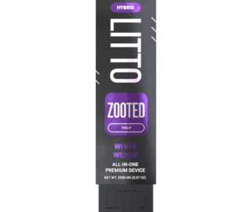 Experience balanced hybrid effects with LITTO ZOOTED White Widow All in One Premium 2ML from LiftoffSmoke.