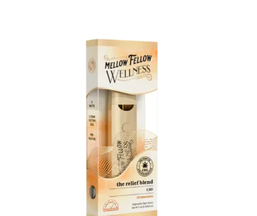 Enjoy soothing CBD relief with Mellow Fellow Wellness Strawnana 1ML Disposable from LiftoffSmoke.