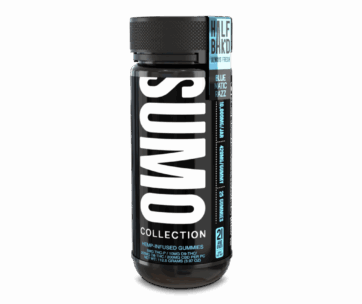 Explosive blue raspberry flavor packed into a 10,000mg SUMO gummy jar – only at LiftoffSmoke. 