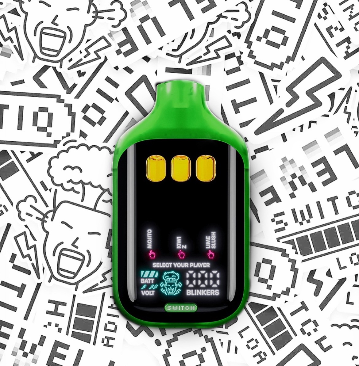 Boutiq Switch V5 THCP 2g Disposable – Mojito/Kiwi Z/Lime Kush at LiftoffSmoke