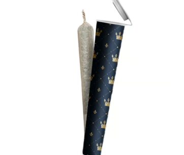 The "King of Kush" CBD pre-roll — 1g, 150mg CBD with cinnamon-diesel notes for evening calm, only at LiftoffSmoke.