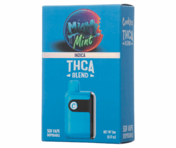 Cool mint, pine, and citrus in a smooth 5g Delta 8 + THCA indica disposable – only at LiftoffSmoke. 
