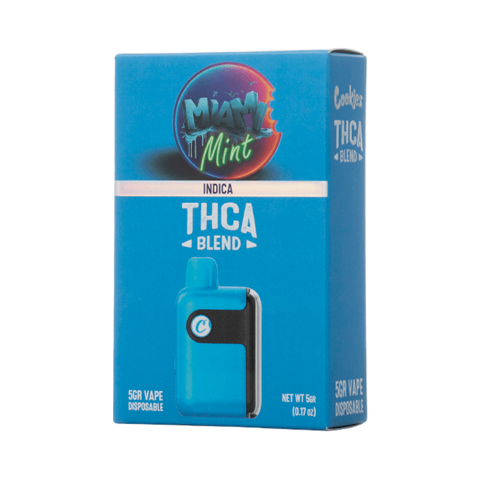 Cool mint, pine, and citrus in a smooth 5g Delta 8 + THCA indica disposable – only at LiftoffSmoke. 