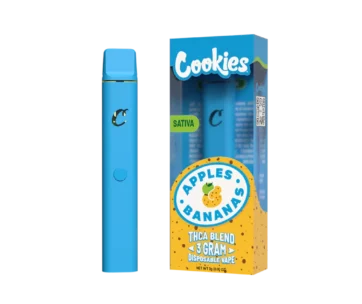 Sweet apple-and-banana flavor in a smooth 3g Delta 8 + THCA sativa disposable – only at LiftoffSmoke. 