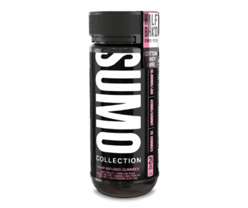 Sweet spun-sugar cotton candy flavor packed into a 10,000mg SUMO gummy jar – only at LiftoffSmoke. 
