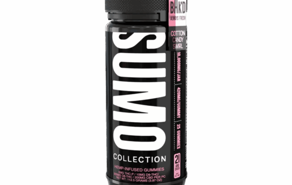 Sweet spun-sugar cotton candy flavor packed into a 10,000mg SUMO gummy jar – only at LiftoffSmoke. 