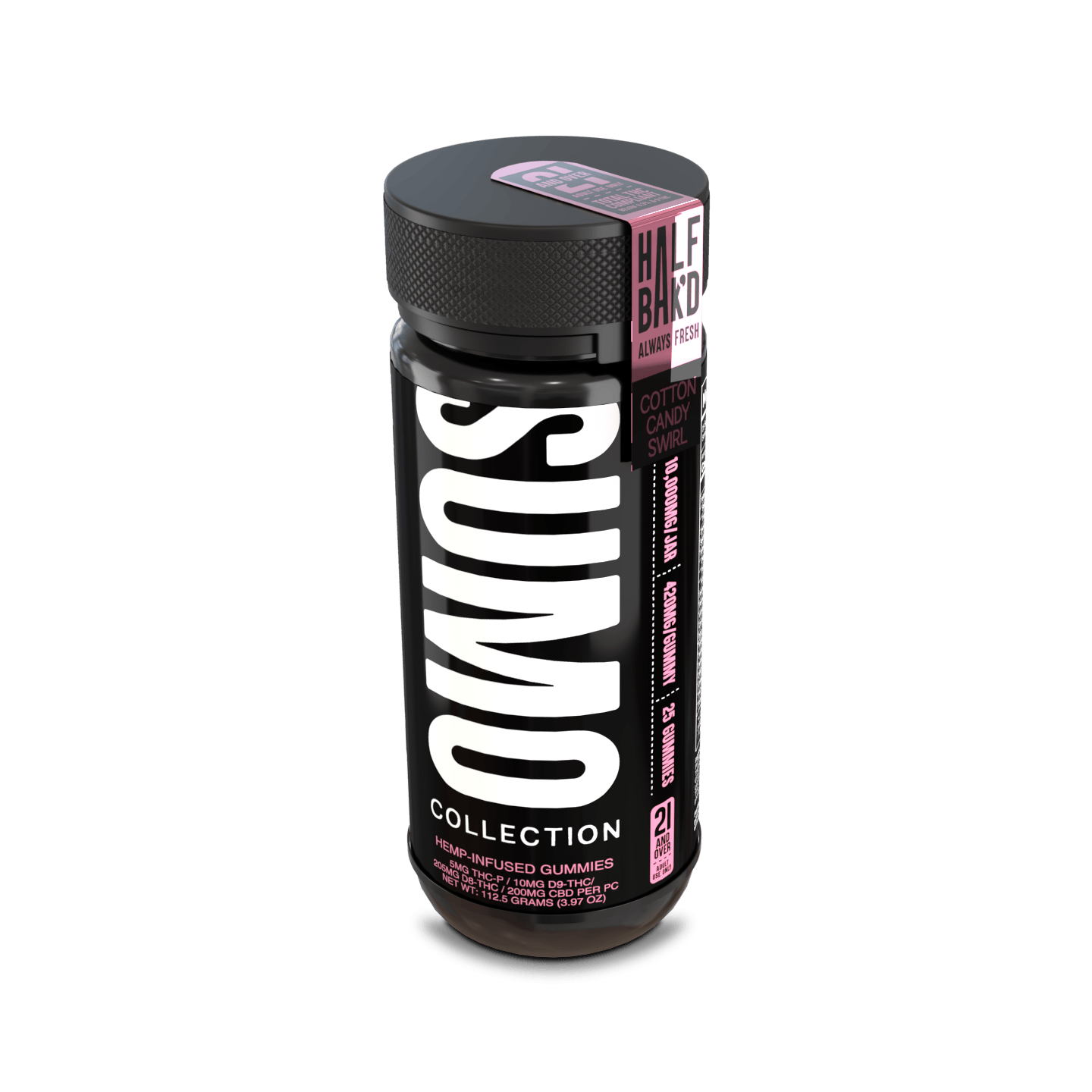 Cotton Candy Swirl - Half Bak'd SUMO Gummies 10,000mg - Image 2