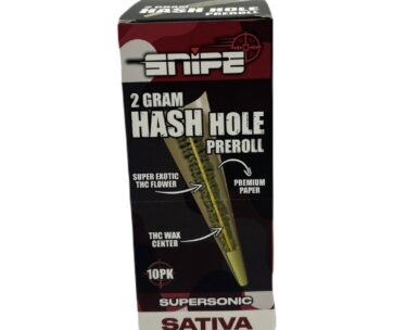 An energizing Supersonic sativa hash hole — 2g of exotic THC flower with a THC wax center, only at LiftoffSmoke.