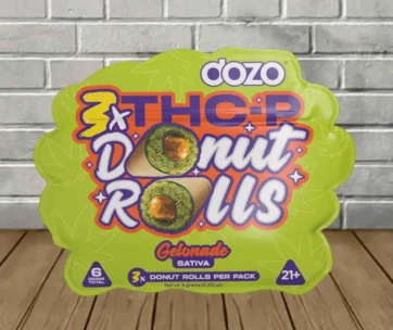 Zesty lemon-gelato Gelonade donut prerolls with a THC-P live rosin core – only at LiftoffSmoke. 