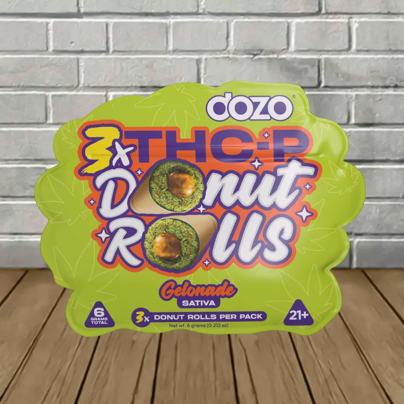 Zesty lemon-gelato Gelonade donut prerolls with a THC-P live rosin core – only at LiftoffSmoke. 