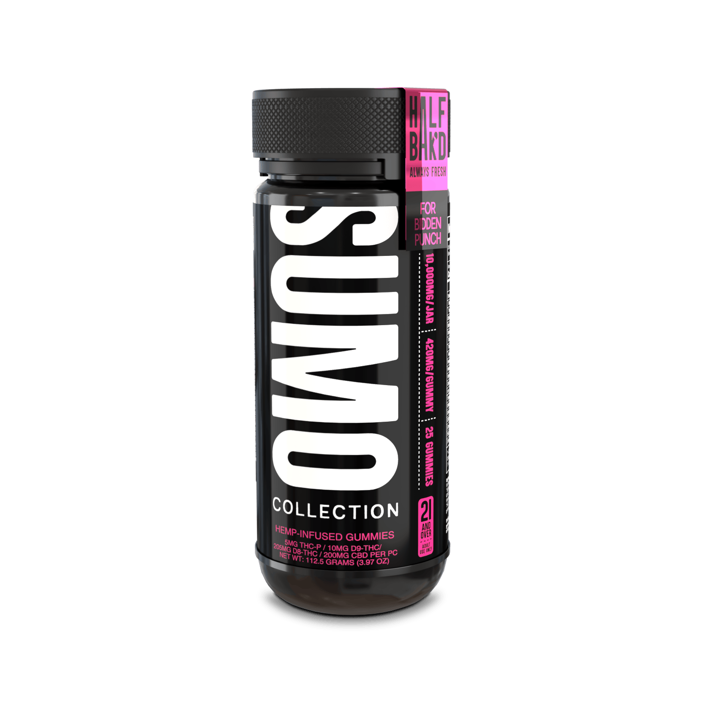 Bold tropical fruit-punch flavor packed into a 10,000mg SUMO gummy jar – only at LiftoffSmoke. 