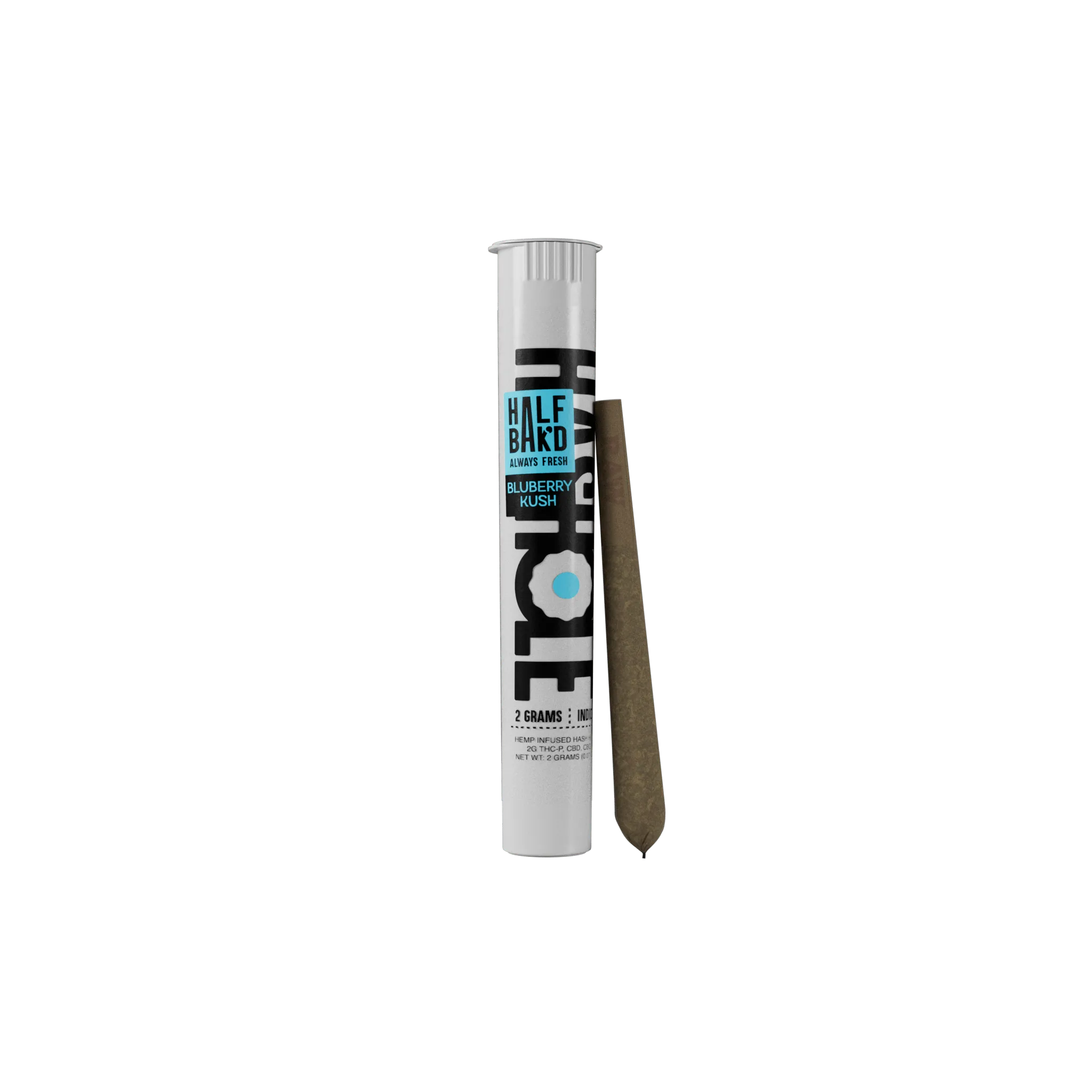 Sweet blueberry Kush flavor in a 2g THC-P hash hole with a melting hash core – only at LiftoffSmoke.